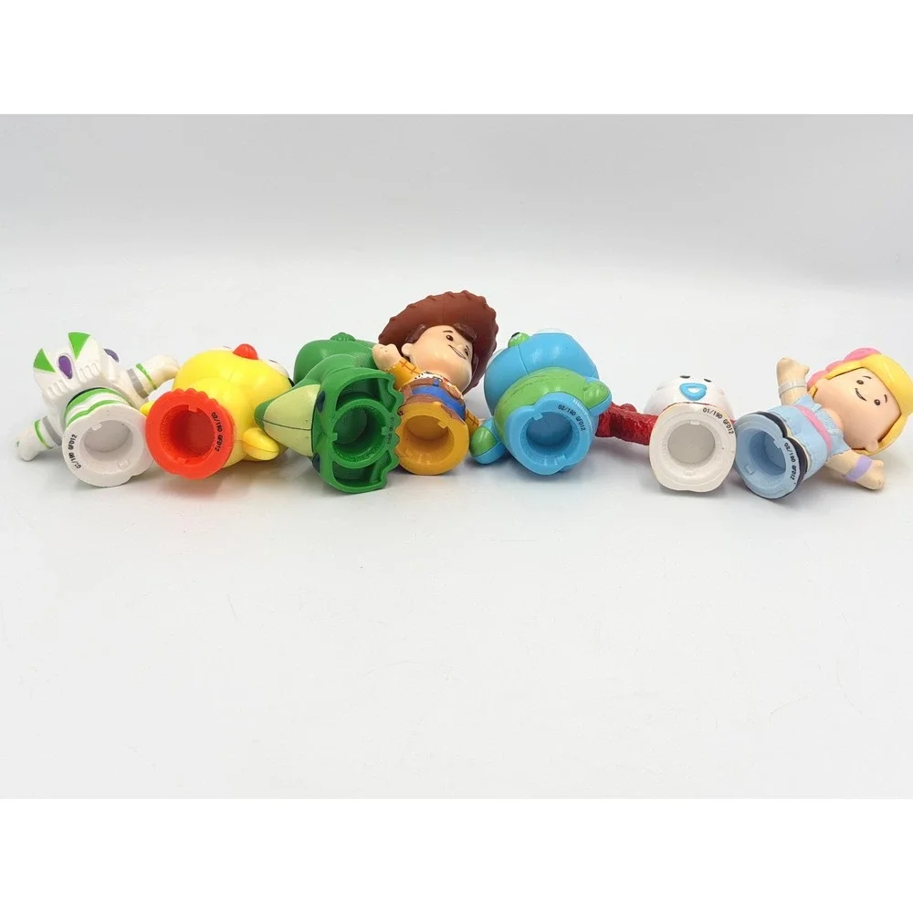 Fisher-Price Little People Toy Story 4 Figures Woody Buzz Rex 7pc Lot